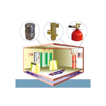 HFC-227ea FM200 Fire Suppression System