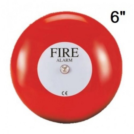 Zeta 6 Inches Alarm Fire Alarm Bell (24V DC)