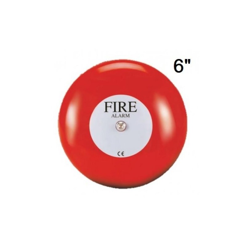 Zeta 6 Inches Alarm Fire Alarm Bell (24V DC)